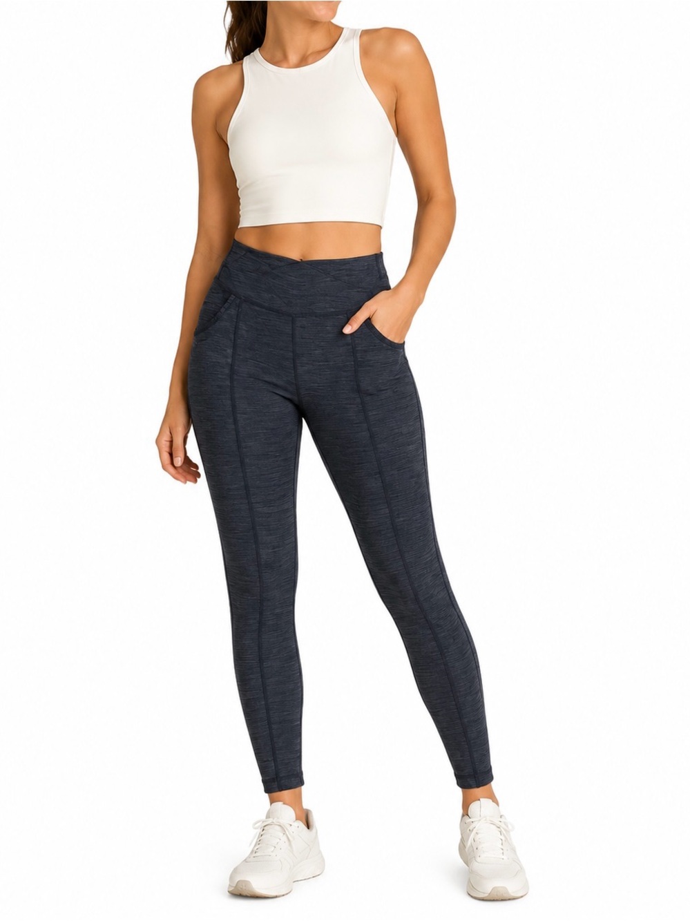 KÜHL Women’s Small Black Heather High Rise Performance Leggings Hiking Yoga